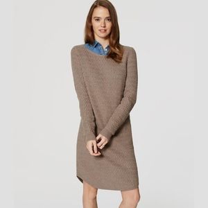 LOFT Textured Sweater Dress